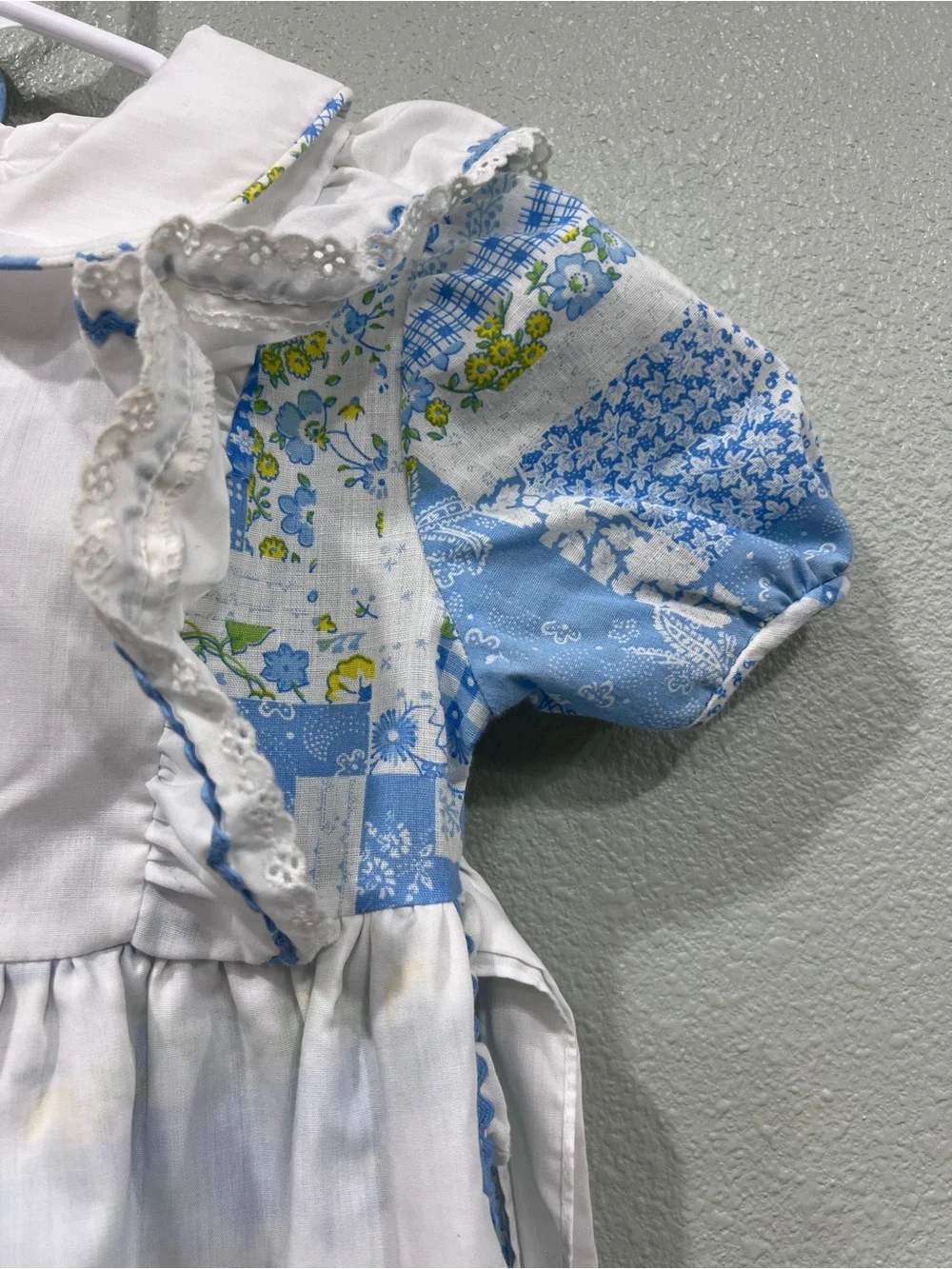 Vintage Peaches N Cream Backwards to Basics Girls 3T Prairie Dress Floral